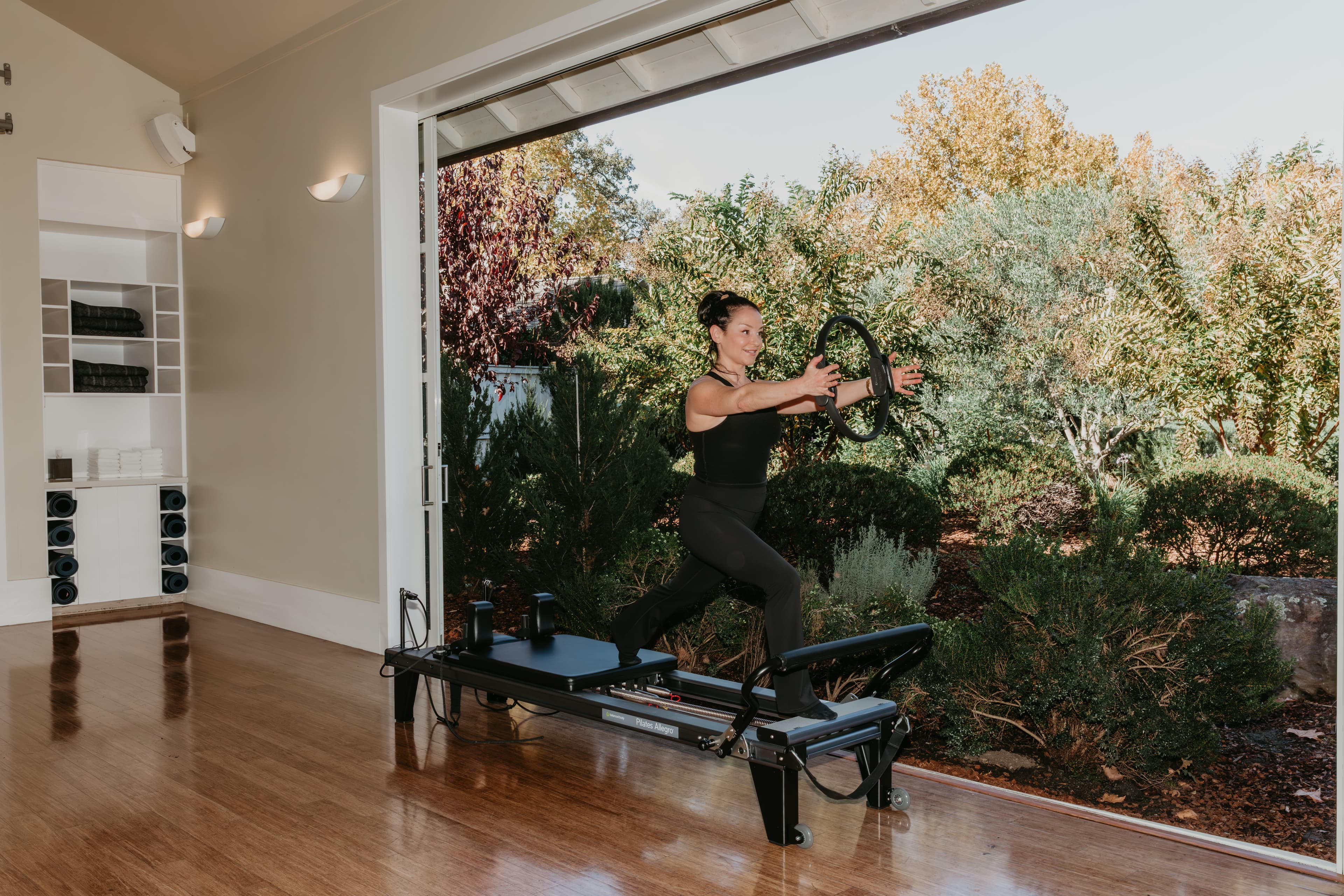 Freya teaching Pilates